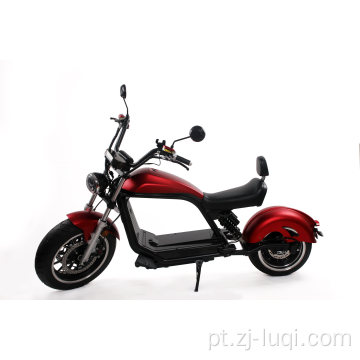 Motocicleta elétrica da bateria com scooter do assento duplo